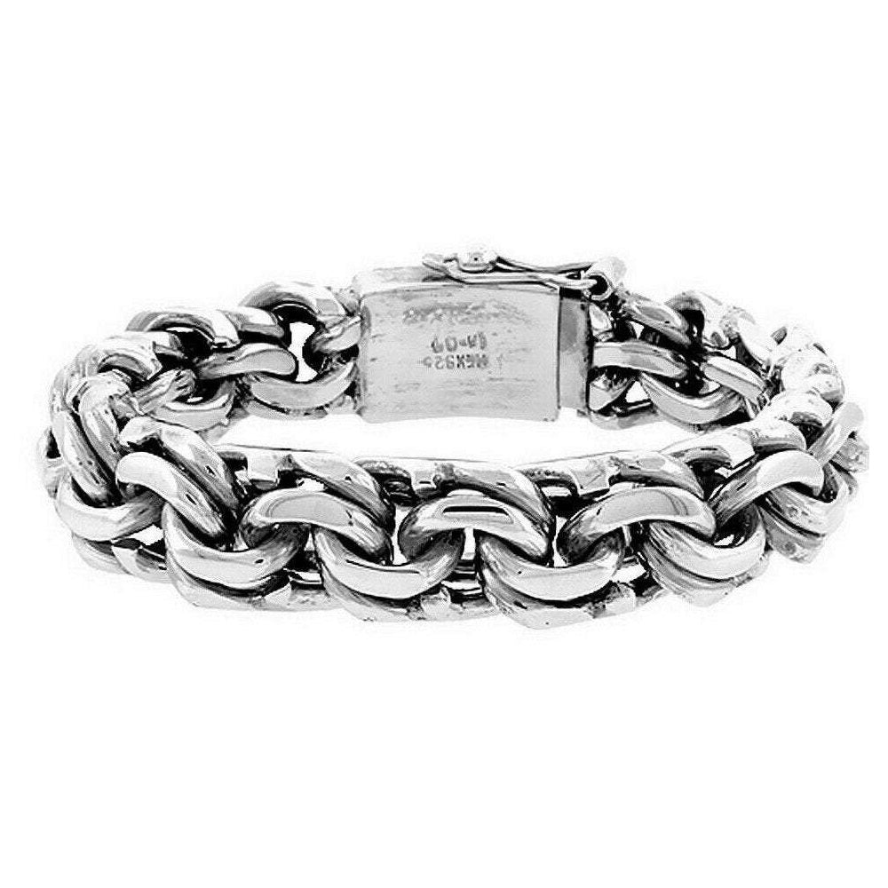 Amazon.com: Sterling Silver Bead Bracelet 8mm Plain Italy, 8 inch: Strand  Bracelets: Clothing, Shoes & Jewelry