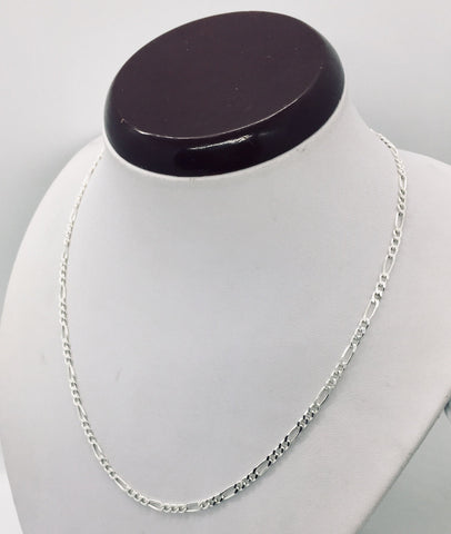 Men's Women's Figaro link chain Necklace 3mm 16