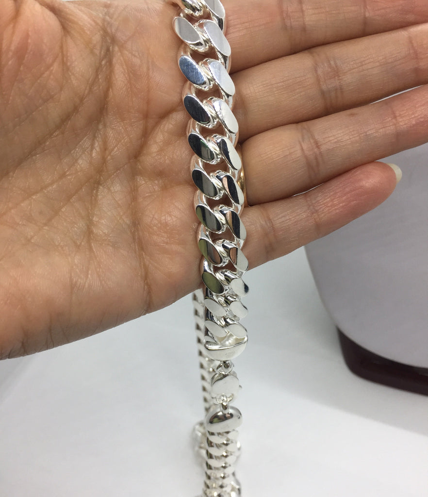 Handmade Sterling Silver Miami Cuban Link Bracelet