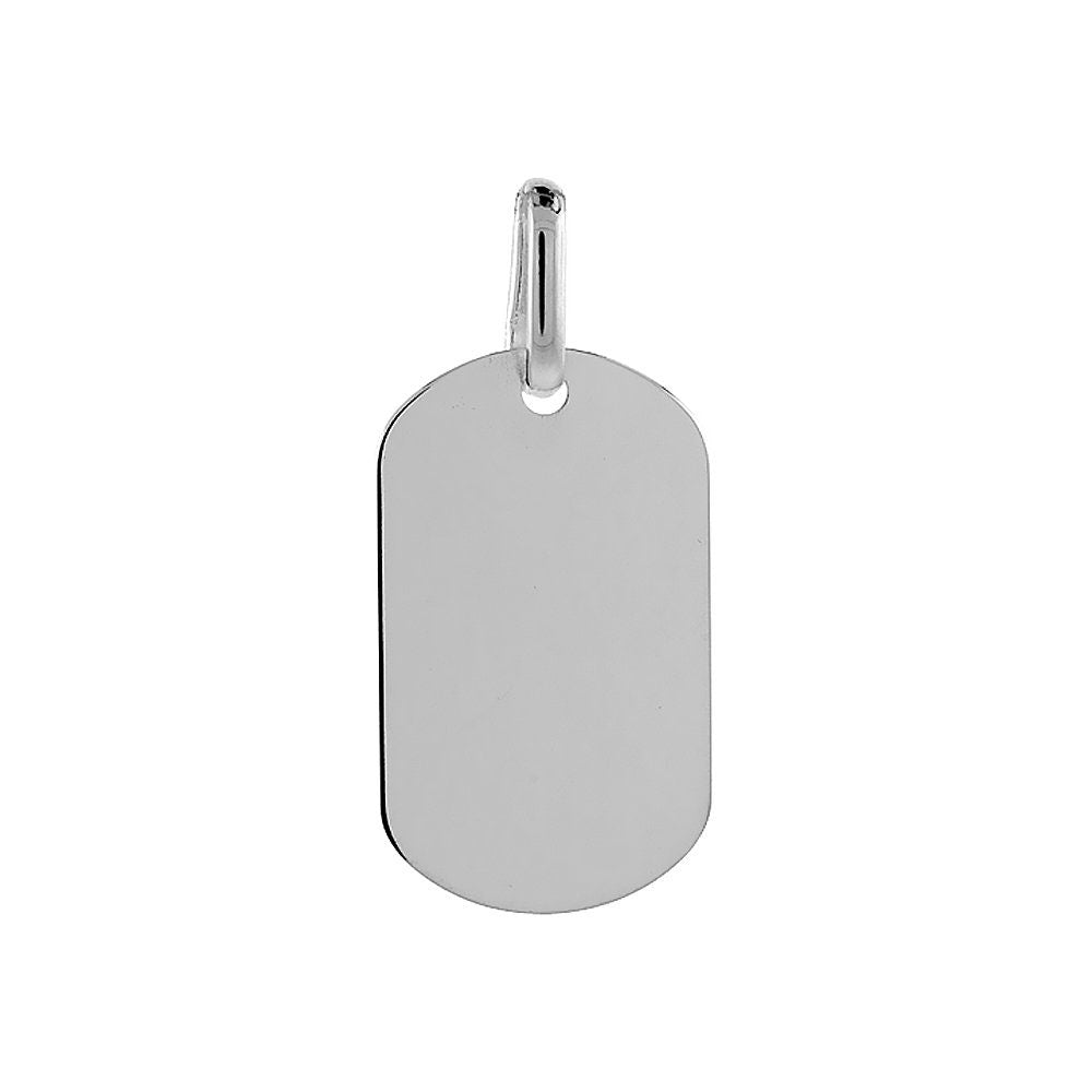 925 Sterling silver 1"  dog Tag Women's